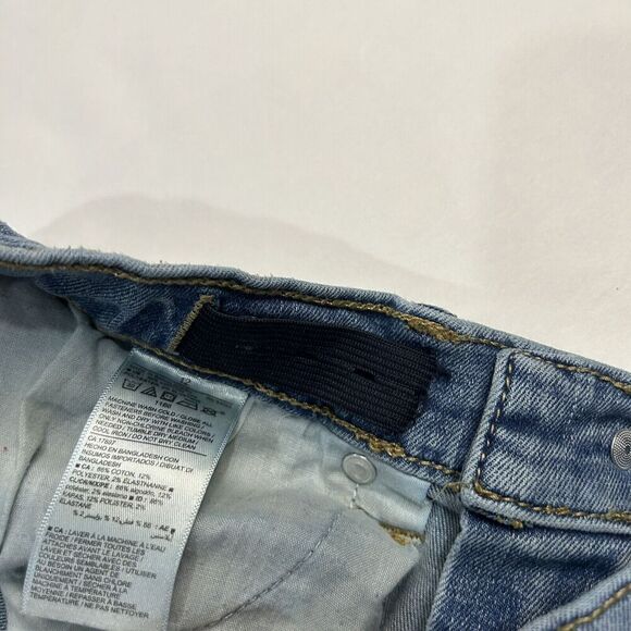 Old Navy Boys Karate Slim Built In Flex Max Distressed Faded Jeans Youth Size 12 - Picture 6 of 10